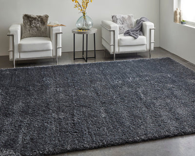 product image for loman solid color classic black charcoal rug by bd fine drnr39k0blkchlh00 9 41