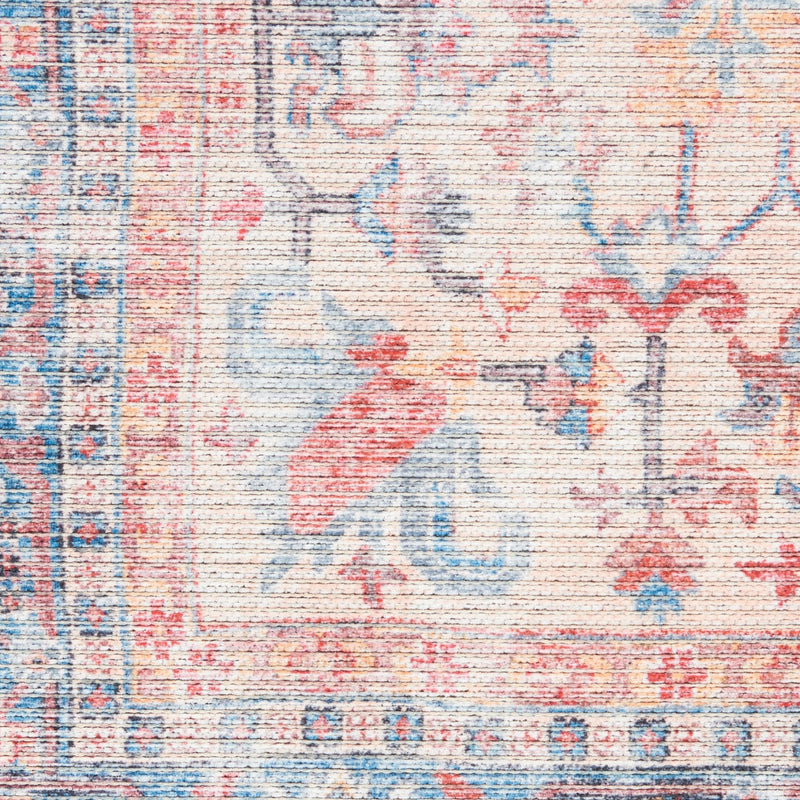 media image for Nicole Curtis Machine Washable Series Blue Multi Vintage Rug By Nicole Curtis Nsn 099446164667 5 263