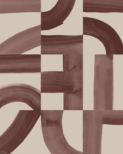 product image of sample brute wallpaper in mulberry on blush by thatcher studio 1 598