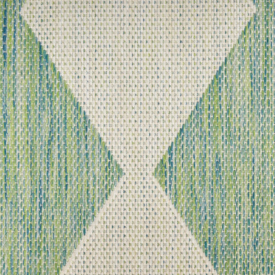product image for Positano Indoor Outdoor Blue Green Geometric Rug By Nourison Nsn 099446938350 6 69