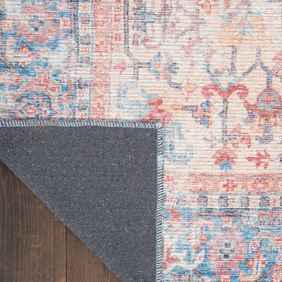 product image for Nicole Curtis Machine Washable Series Blue Multi Vintage Rug By Nicole Curtis Nsn 099446164667 2 35