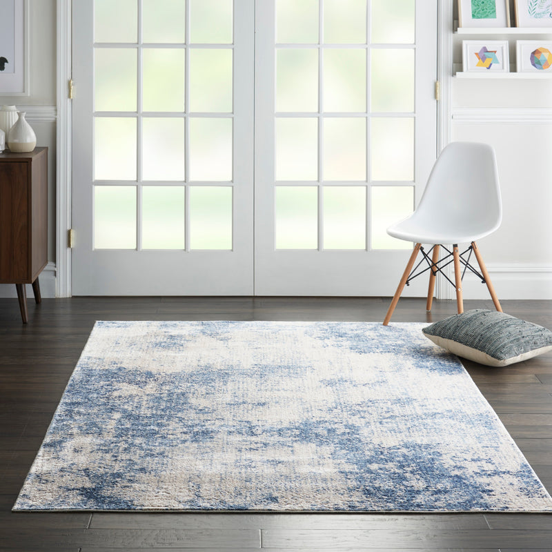 media image for silky textures ivory blue rug by nourison 99446709653 redo 4 298