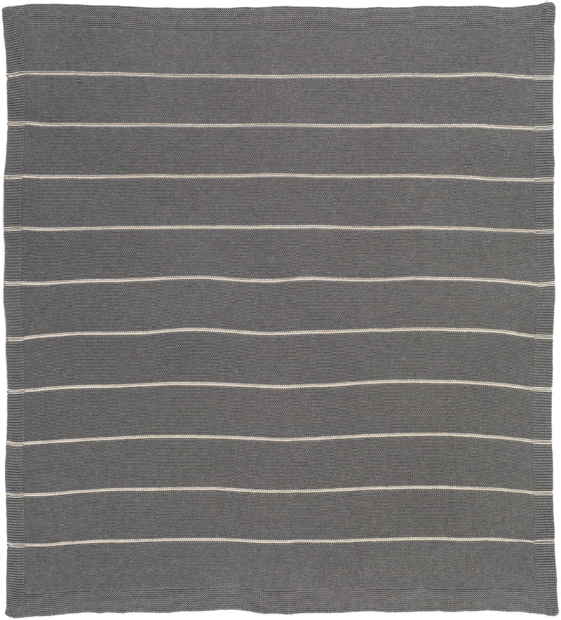 media image for Torsten TSN-1000 Knitted Throw in Medium Grey & Cream by Surya 285