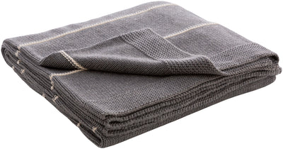 product image for Torsten TSN-1000 Knitted Throw in Medium Grey & Cream by Surya 77