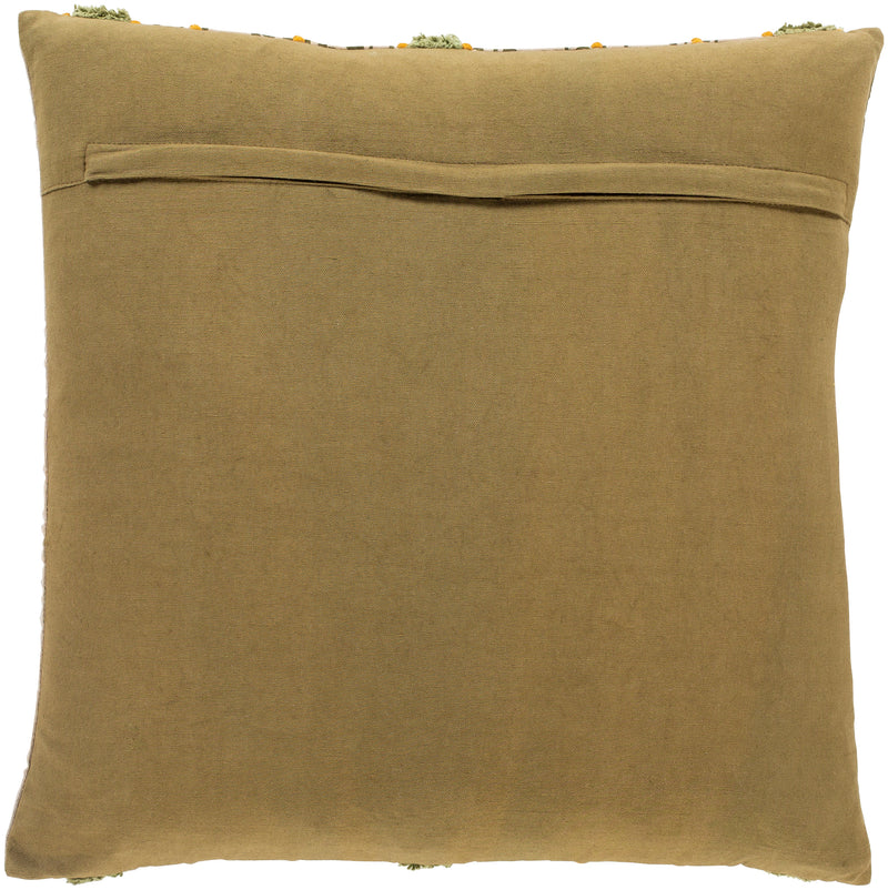 media image for Tanzania TZN-003 Woven Pillow in Olive & Beige 27