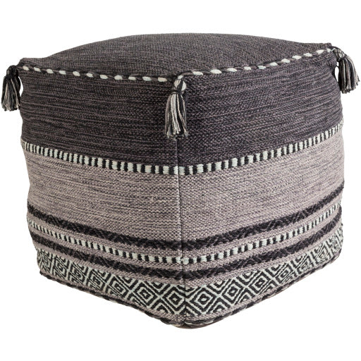 media image for Trenza Cotton Pouf in Various Colors Flatshot Image 219