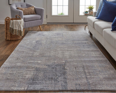 product image for Inger Abstract Gray/Blue Rug 6 50