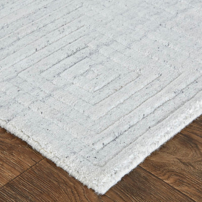 product image for Tatem Hand Woven Linear White/Gray Rug 4 65