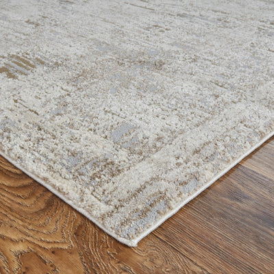 product image for Kayden Abstract Ivory/Gray Rug 4 13