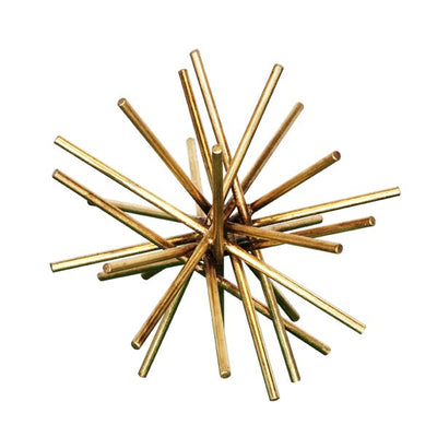 product image of Urchin 9" Diameter Iron Rod Asterisk in Gold Leaf design by BD Studio 541