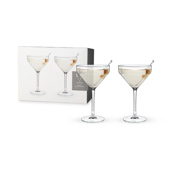 media image for angled martini glasses 1 25