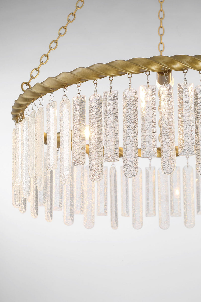 media image for Reverie Brass And Crystal 3 Light Contemporary Chandelier By Lumanity 5 224