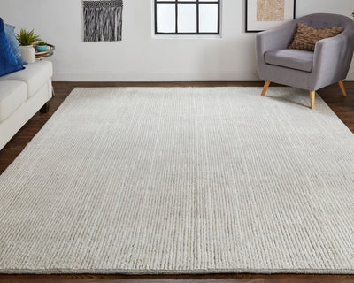 product image for Rheed Solid Color Solid Ivory Rug 6 24