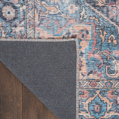 product image for Nicole Curtis Machine Washable Series Light Blue Multi Vintage Rug By Nicole Curtis Nsn 099446164599 2 10