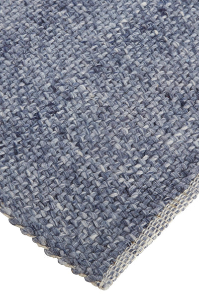 product image for Siona Handwoven Solid Color Navy/Denim Blue Rug 4 84