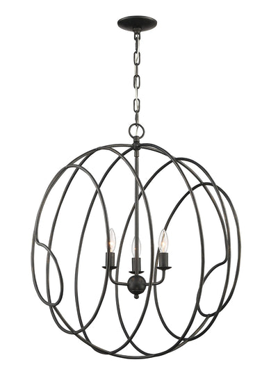 product image for Conduit Large 3 Light Industrial Chandelier By Lumanity 1 25
