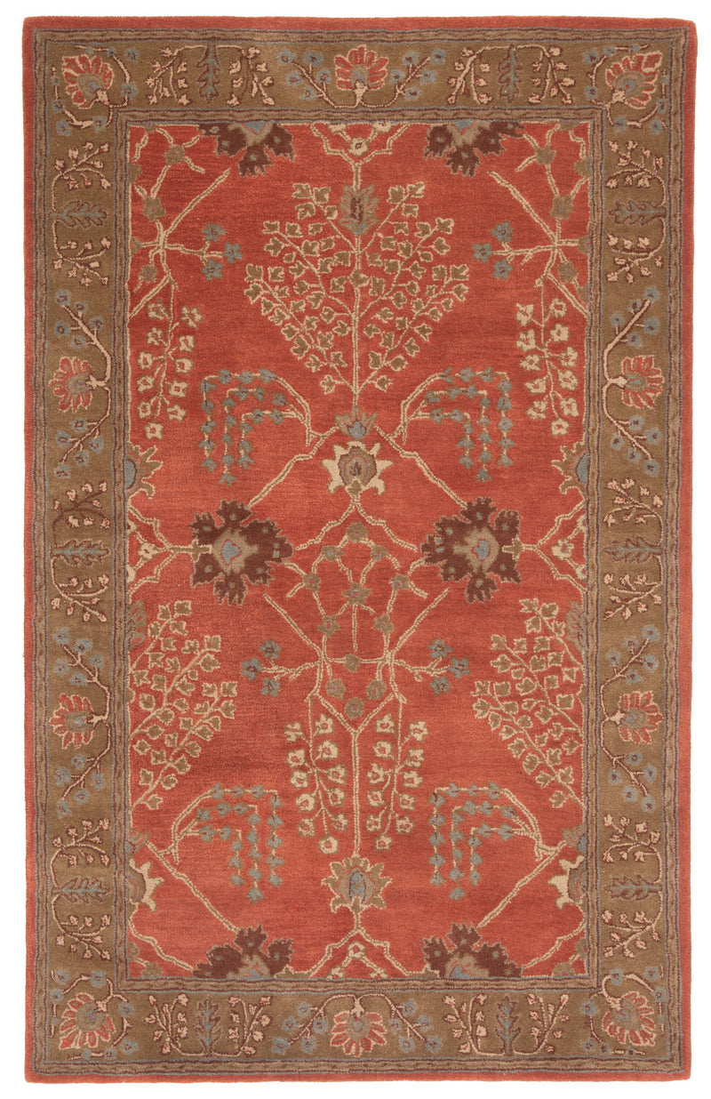 media image for pm51 chambery handmade floral orange brown area rug design by jaipur 1 272