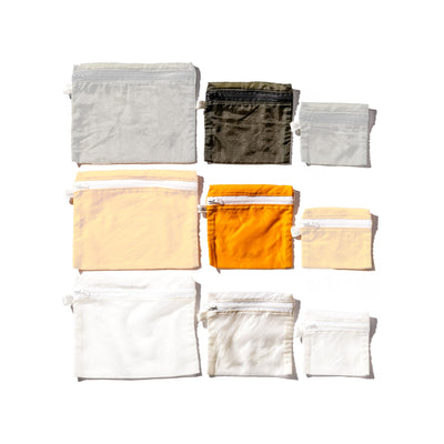 product image for vintage parachute light pouch medium white design by puebco 4 95