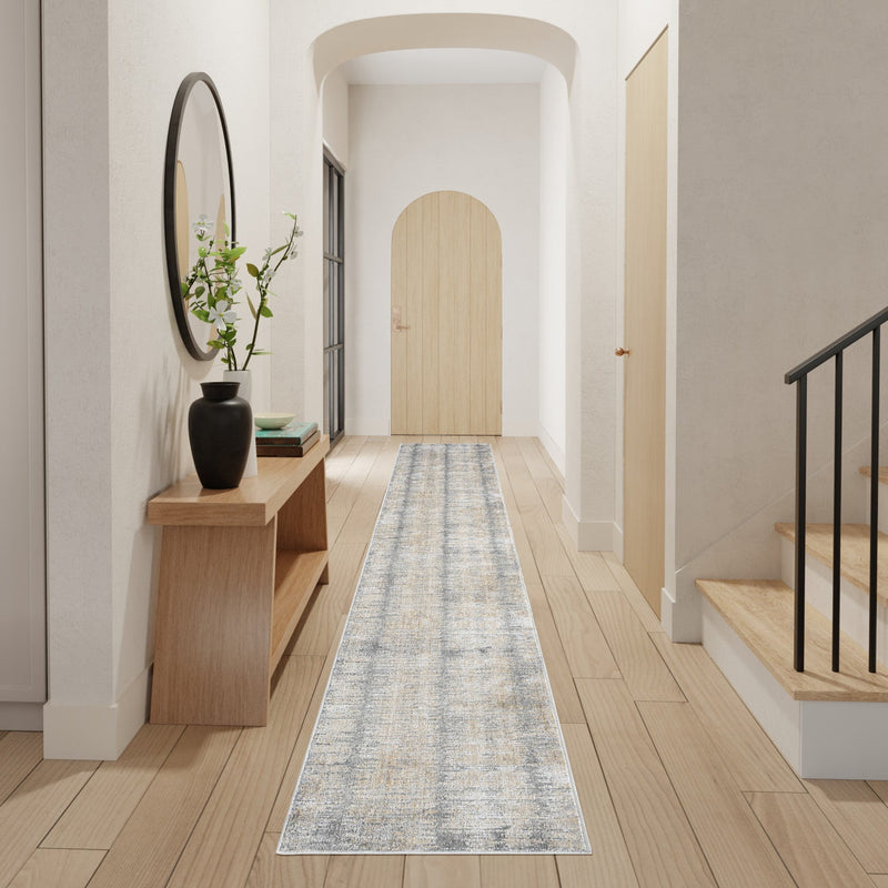media image for Nourison Home Abstract Hues Grey Gold Modern Rug By Nourison Nsn 099446904553 10 249