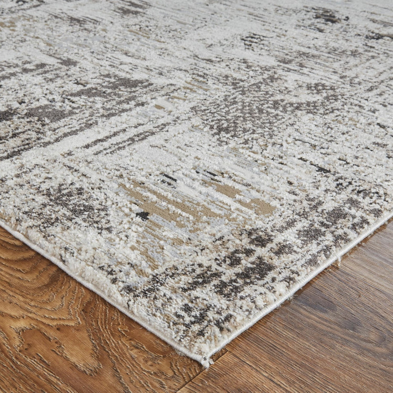 media image for Kayden Abstract Ivory/Charcoal Gray Rug 4 230