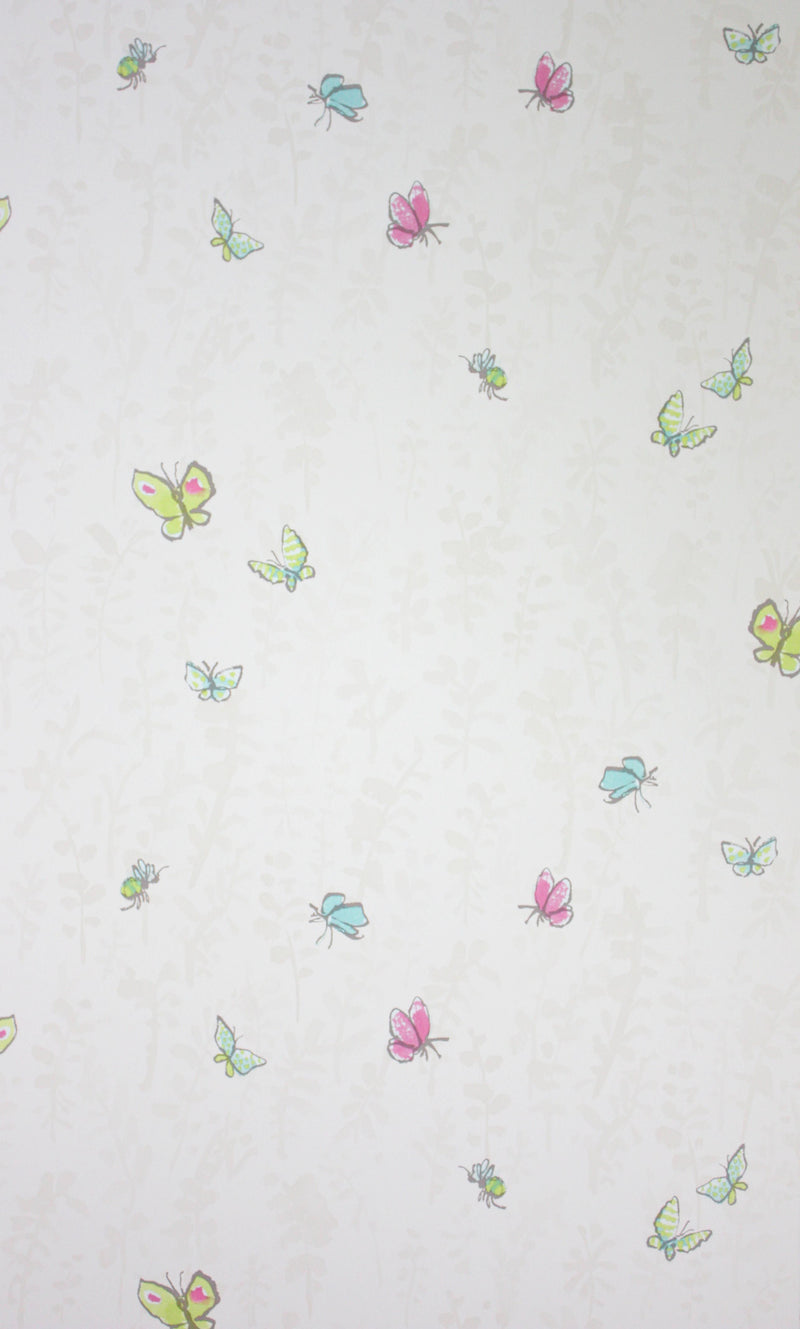 media image for Butterfly Meadow Wallpaper in gray from the Zagazoo Collection by Osborne & Little 223