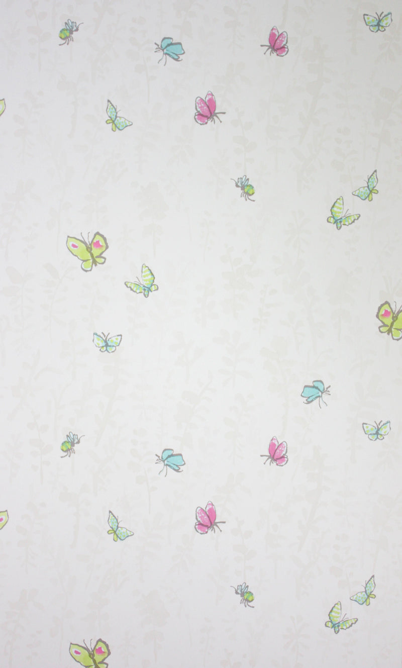 Shop Sample Butterfly Meadow Wallpaper in Gray from the Zagazoo