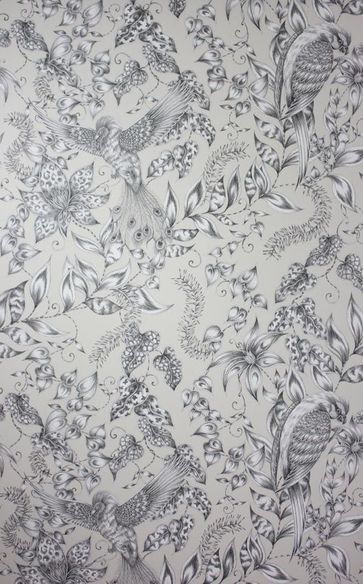 media image for Kayyam Wallpaper in gray from the Persian Garden Collection by Osborne & Little 282