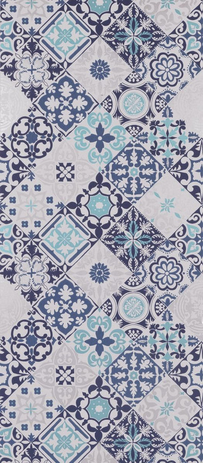 product image for Cervo Wallpaper in blue and turquoise from the Manarola Collection by Osborne & Little 72