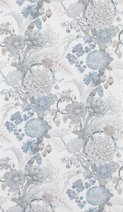 product image for Carlotta Wallpaper in ash gray from the Manarola Collection by Osborne & Little 71