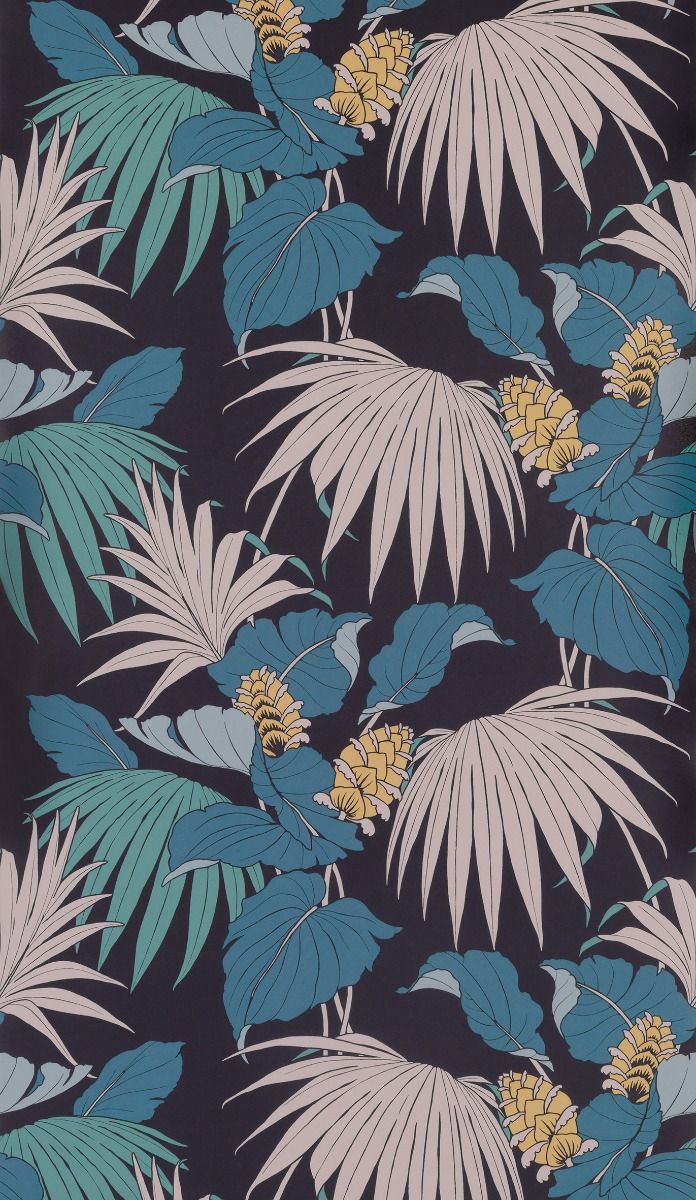 media image for Vernazza Wallpaper in Teal and blus from the Manarola Collection by Osborne & Little 275