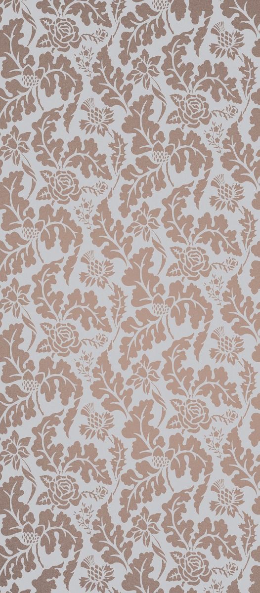 media image for British Isles Damask Wallpaper in brown from the Manarola Collection by Osborne & Little 290