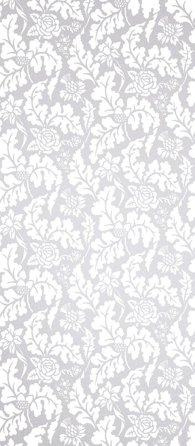 product image for British Isles Damask Wallpaper in silver from the Manarola Collection by Osborne & Little 64