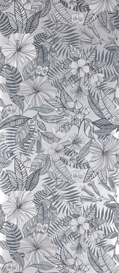 product image for Valldemossa Wallpaper in gray from the Deya Collection by Matthew Williamson 45