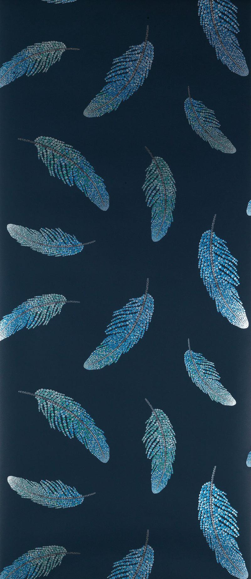 media image for Sample Adornado Wallpaper in blue from the Deya Collection by Matthew Williamson 264