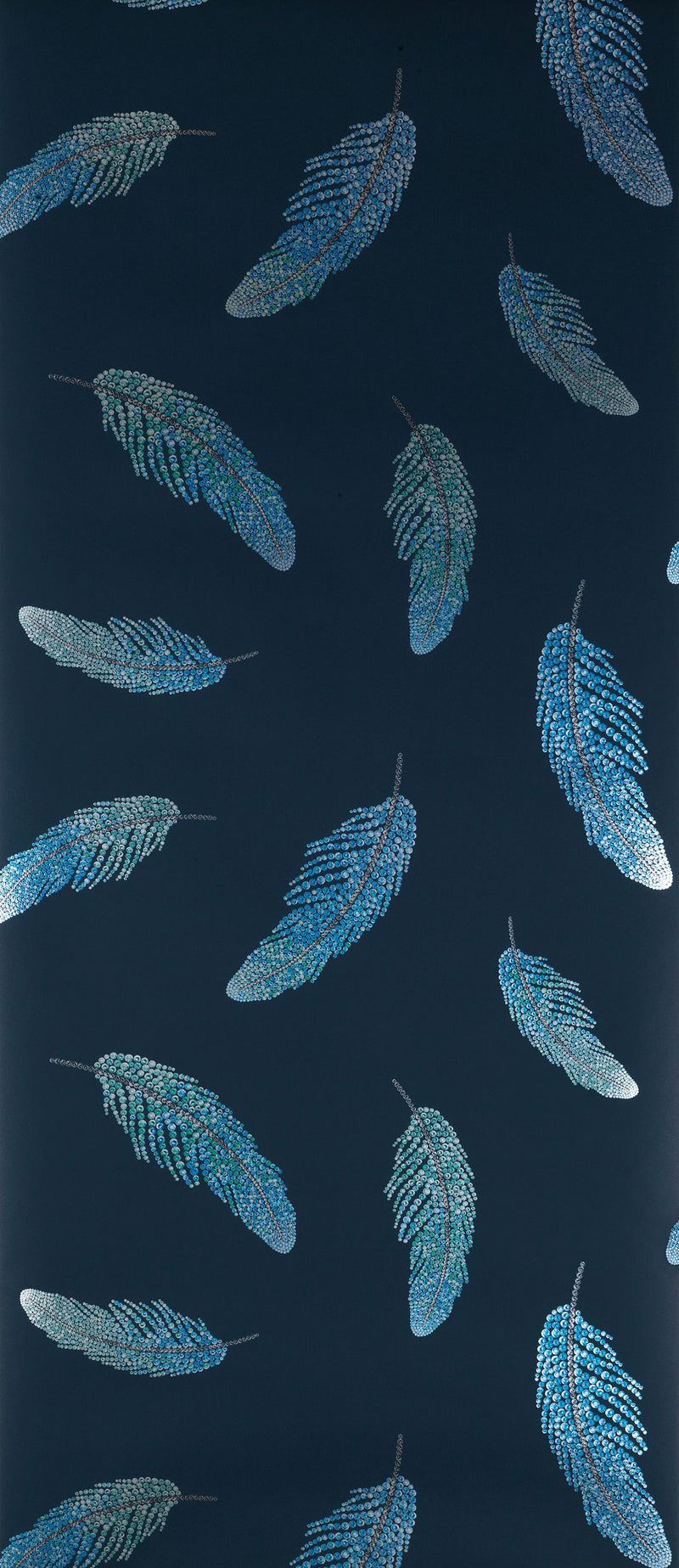 media image for Adornado Wallpaper in blue from the Deya Collection by Matthew Williamson 299