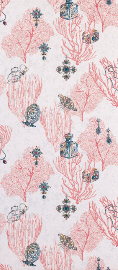 product image for Coralino Wallpaper in red and beige from the Deya Collection by Matthew Williamson 57