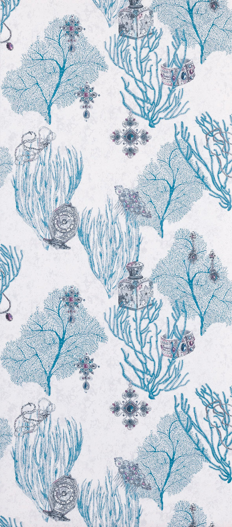 media image for Coralino Wallpaper in blue from the Deya Collection by Matthew Williamson 281