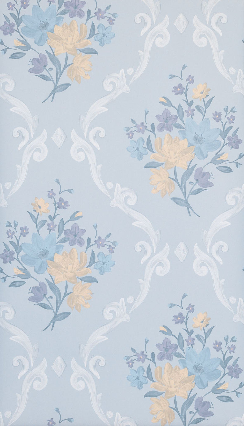 media image for Almudaina Wallpaper in light blue from the Deya Collection by Matthew Williamson 252