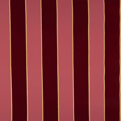 product image of Regency Stripe Carmine/Gold Flocked Wallpaper 559