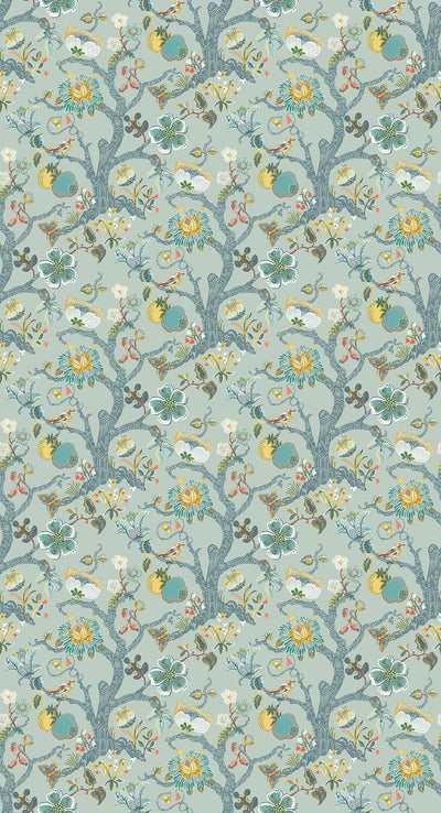 product image of Rhapsody Puzzlewood Duck Egg Wallpaper 516