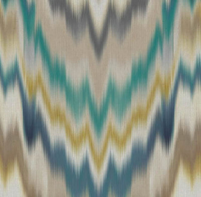 product image for Irisa Petrol/Gold Grasscloth Wallpaper 37