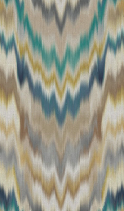 product image for Irisa Petrol/Gold Grasscloth Wallpaper 44