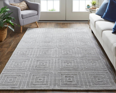 product image for Tatem Hand Woven Linear Beige/Gray Rug 6 63