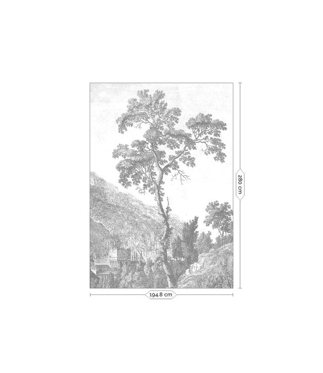 media image for Engraved Landscapes No. 2 Wall Mural by KEK Amsterdam 290