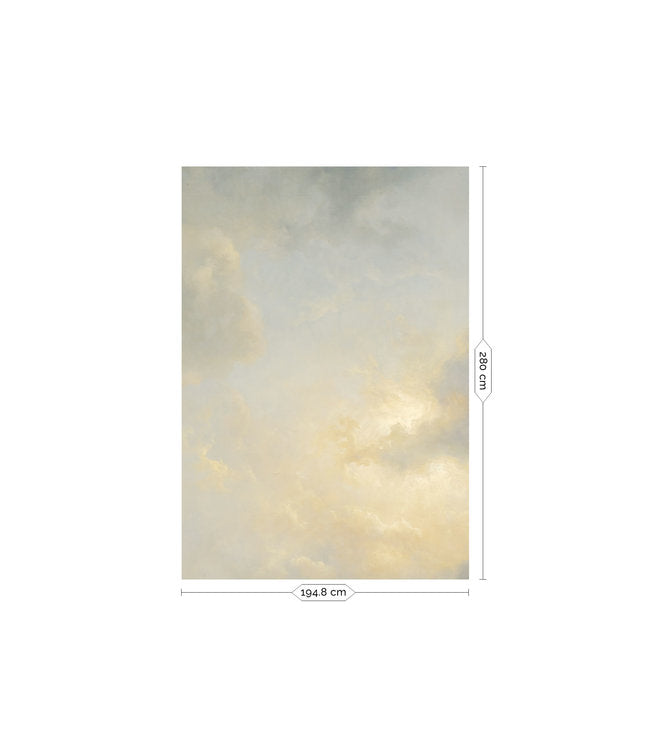 media image for Golden Age Clouds Wall Mural by KEK Amsterdam 299