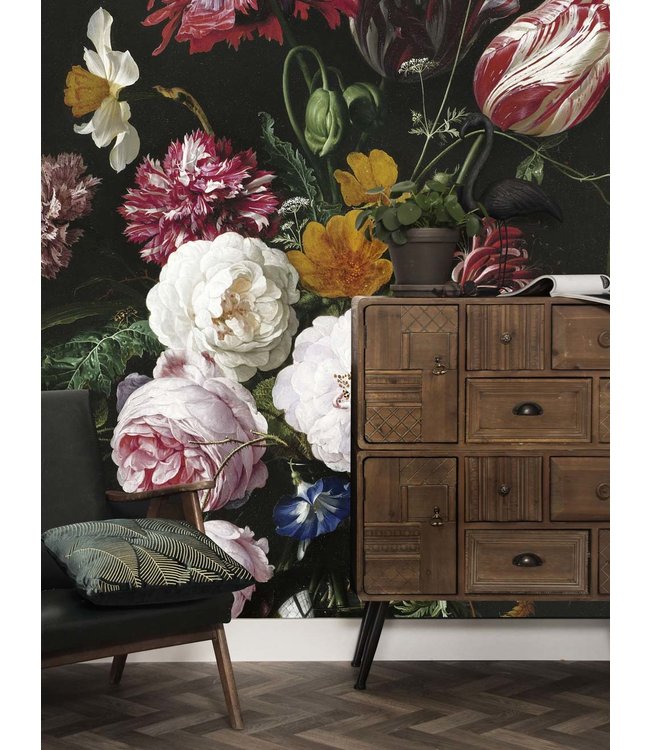 media image for Golden Age Flowers No. 2 Wall Mural by KEK Amsterdam 260