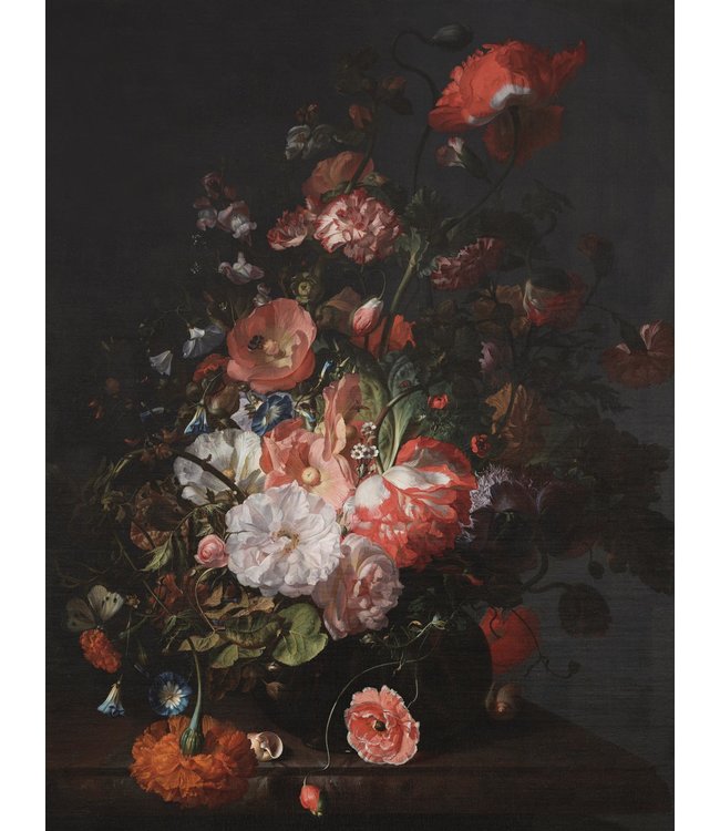 media image for Golden Age Flowers No.3 Wall Mural 236