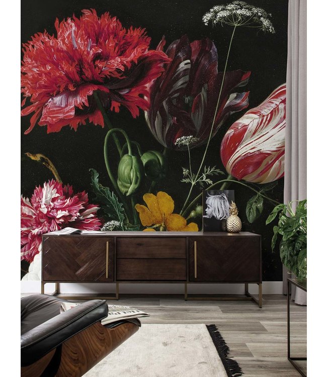 media image for Golden Age Flowers No. 2 Wall Mural by KEK Amsterdam 217