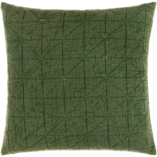 media image for Winona Cotton Dark Green Pillow Flatshot Image 291