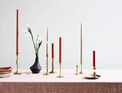 product image for Greige Taper Candles in Various Sizes 43